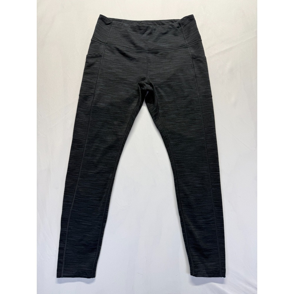 Mondetta Performance Luxury Ankle Leggings Women Medium Black Space Dye Mid Rise